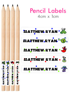 Monster Pencil Labels